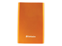 Verbatim Store 'n' Go Portable - Disque dur - 500 Go - externe (portable) - USB 3.0 - 5400 tours/min - Orange volcanique 53028