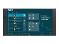 NEC InfinityBoard 2.1 QL 75 Collaboration Solution - Kit de vidéo-conférence - noir - avec NEC OPS Slot-in PC (Windows 10 Professional), Huddly IQ camera, Conference Speakers (40 W), 2 Passive Pens 40001444