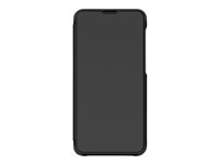 Samsung Wallet Flip Case GP-FWA105AMA - Étui à rabat pour téléphone portable - polyuréthane, polycarbonate - noir - pour Galaxy A10 GP-FWA105AMABW