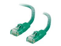 C2G Enhanced Cat5E 350MHz Snagless Patch Cable - Cordon de raccordement - RJ-45 (M) pour RJ-45 (M) - 30 m - CAT 5e - moulé, sans crochet, bloqué - vert 83210