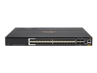 HPE Aruba CX 8360-32Y4C V2 - Commutateur - C3 - Géré - 28 x 1/10/25 Gigabit SFP / SFP+ / SFP28 + 4 x 10 Gigabit / 25 Gigabit SFP+ / SFP28 + 4 x 40/100 Gigabit QSFP+ / QSFP28 - flux d'air de l'arrière vers l'avant - Montable sur rack JL701C#ABB