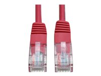 Tripp Lite 7ft Cat5e / Cat5 350MHz Molded Patch Cable RJ45 M/M Red 7' - Cordon de raccordement - RJ-45 (M) pour RJ-45 (M) - 2.1 m - UTP - CAT 5e - moulé, bloqué - rouge N002-007-RD