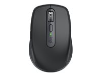 Logitech MX Anywhere 3 for Business - Souris - laser - 6 boutons - sans fil - Bluetooth, 2.4 GHz - récepteur USB Logitech Logi Bolt - graphite 910-006205