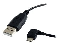 StarTech.com Câble USB 2.0 A vers Micro B coudé à angle gauche de 91 cm - Cordon USB vers Micro USB - Mâle / Mâle - Noir - Câble USB - USB (M) pour Micro-USB de type B (M) à angle gauche - USB 2.0 - 91 cm - moulé - noir - pour P/N: ST4200MINI2, USB2PCARBK, USB2PCARBKS, USBEXTAA6BK, USBLT2PCARW, USBUB2PCARB UUSBHAUB3LA