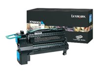 Lexmark X792 - À rendement extrêmement élevé - cyan - original - cartouche de toner LCCP - pour Lexmark X792de, X792dte, X792dtfe, X792dtme, X792dtpe, X792dtse X792X2CG