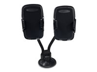 BIGBEN Connected - Double support de voiture pour téléphone portable, navigateur - noir DUALCARHOLDERB