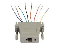 StarTech.com DB25 RJ45 - Adaptateur modulaire DB25 vers RJ45 - Adaptateur série - M/F - Adaptateur série - DB-25 (M) pour RJ-45 (F) GC258MF