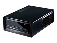 Antec ISK300-150 - Ordinateur de bureau à faible encombrement - mini ITX - adaptateur secteur 150 Watt - noir - USB/Audio/E-SATA 0-761345-08174-0