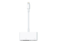 Apple - Adaptateur vidéo - VGA - Lightning mâle pour 15 pin D-Sub (DB-15), Lightning femelle - support 1080p MD825ZM/A