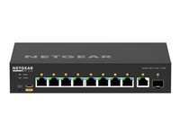 NETGEAR M4250-9G1F-PoE+ - Commutateur - C3 - Géré - 8 x 10/100/1000 (8 PoE+) + 1 x 10/100/1000 + 1 x Gigabit SFP - flux d'air côte à côte - Montable sur rack - PoE+ (110 W) GSM4210PD-100EUS