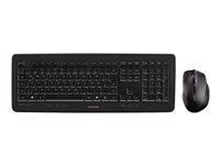 CHERRY DW 5100 - Ensemble clavier et souris - sans fil - 2.4 GHz - Pan Nordic - commutateur : CHERRY LPK - noir JD-0520PN-2