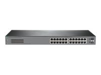 HPE OfficeConnect 1920S 24G 2SFP PoE+ 370W - Commutateur - C3 - Géré - 24 x 10/100/1000 (PoE+) + 2 x 100/1000 SFP - de bureau, Montable sur rack, fixation murale - PoE+ (370 W) JL385A