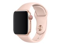 Apple 40mm Sport Band - Bracelet de montre pour montre intelligente - taille S/M & M/L - sable rose - pour Watch (38 mm, 40 mm, 41 mm) MTP72ZM/A