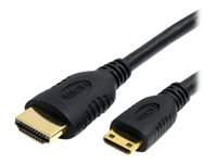 StarTech.com Câble HDMI haute vitesse avec Ethernet de 1,8 m - Cordon HDMI vers Mini HDMI - M/M - Câble HDMI - liaison simple - HDMI (M) pour HDMI mini (M) - 1.8 m - noir - pour P/N: HDMIPNLFM3 HDMIACMM6