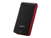 ADATA P20100 - Banque d'alimentation - 20100 mAh - 72.36 Wh - 2.1 A - 2 connecteurs de sortie (USB) - sur le câble : Micro-USB - noir AP20100-5V-CBKRD