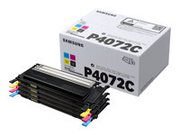 Samsung CLT-P4072C - Pack de 4 - noir, jaune, cyan, magenta - original - cartouche de toner (SU382A) - pour Samsung CLP-325, CLX-3180, CLX-3185, CLX-3186 SU382A