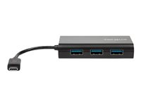 Targus - Concentrateur (hub) - 3 x SuperSpeed USB 3.0 + 1 x 1000Base-T - de bureau ACH230EUZ