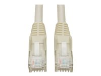 Tripp Lite 10ft Cat6 Gigabit Snagless Molded Patch Cable RJ45 M/M White 10' - Cordon de raccordement - RJ-45 (M) pour RJ-45 (M) - 3 m - UTP - CAT 6 - moulé, sans crochet, bloqué - blanc N201-010-WH