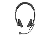 EPOS SC 75 USB MS - Micro-casque - sur-oreille - filaire - USB, jack 3,5mm - noir 1000635