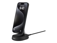 Belkin BoostCharge Pro - Support de chargement sans fil - magnétique + adaptateur secteur - 15 Watt - noir WIA008VFBK