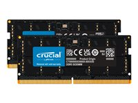 Crucial - DDR5 - kit - 64 Go: 2 x 32 Go - SO DIMM 262 broches - 5600 MHz / PC5-44800 - CL46 - 1.1 V - non ECC CT2K32G56C46S5