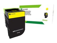 Lexmark 702YE - Jaune - original - cartouche de toner LCCP, LRP - pour Lexmark CS310dn, CS310n, CS410dn, CS410dtn, CS410n, CS510de, CS510dte 70C20YE