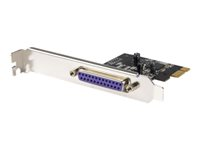 StarTech.com 1 Port PCI Express Dual Profile Parallel Adapter Card - SPP/EPP/ECP - 1x DB25 IEEE 1284 PCIe Parallel Card (PEX1P) - Adaptateur parallèle - PCIe - IEEE 1284 PEX1P