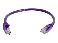 C2G Cat6 Booted Unshielded (UTP) Network Patch Cable - Cordon de raccordement - RJ-45 (M) pour RJ-45 (M) - 1 m - UTP - CAT 6 - moulé, sans crochet, bloqué - violet 83631