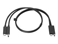 HP Combo - Câble Thunderbolt - 70 cm - noir - pour EliteBook 830 G6; ZBook 15u G5, 15u G6, 15v G5, 17 G5, 17 G6, Create G7; ZBook Fury 16 G9 3XB96AA