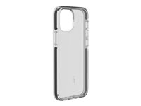 Force Case Life - Coque de protection pour téléphone portable - élastomère thermoplastique (TPE), polyuréthanne thermoplastique (TPU) - bordure noire - pour Apple iPhone 12 mini FCLIFENIP1254B