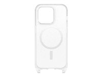 OtterBox React Series - Coque de protection pour téléphone portable - collier - compatibilité avec MagSafe - stardust (paillettes transparentes) - pour Apple iPhone 14 Pro 77-92293