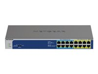 NETGEAR GS516UP - Commutateur - non géré - 8 x 10/100/1000 (PoE+) + 8 x 10/100/1000 (PoE++) - de bureau, Montable sur rack - PoE++ (380 W) GS516UP-100EUS