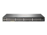 HPE Aruba 2930F 48G PoE+ 4SFP+ TAA - Commutateur - C3 - Géré - 48 x 10/100/1000 (PoE+) + 4 x 1 gigabit/10 gigabit SFP+ (liaison montante) - Montable sur rack - PoE+ (370 W) - Conformité TAA JL264A