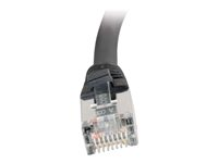 C2G Cat5e Booted Shielded (STP) Network Patch Cable - Cordon de raccordement - RJ-45 (M) pour RJ-45 (M) - 50 m - STP - CAT 5e - Moulé - noir 83859